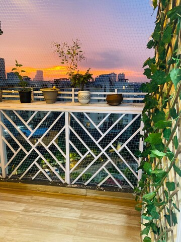 Balcony in 2 BHK Apartment at Amrapali Eden Park, Sector 50 – for Rent