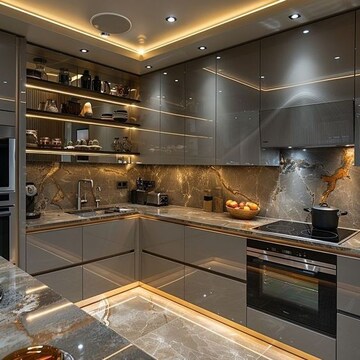 Kitchen in 1 BHK Builder Floor at Lotus Homz, Sector 111 – for Rent