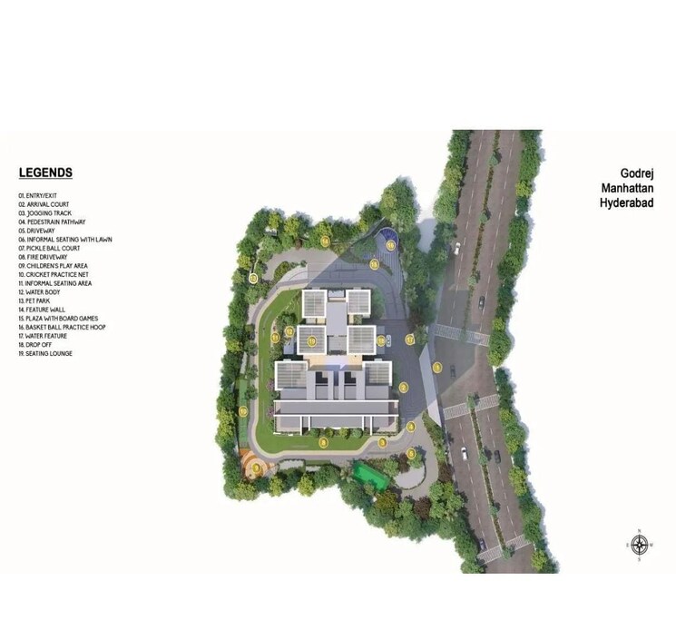 Exterior View, godrej-madison-avenue 4 Bedroom 3600 Sq.Ft. Apartment In Kokapet Hyderabad 8083559