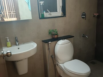 Bathroom in 3 BHK Apartment at SJR Hamilton Homes, Off Sarjapur Road – for Rent