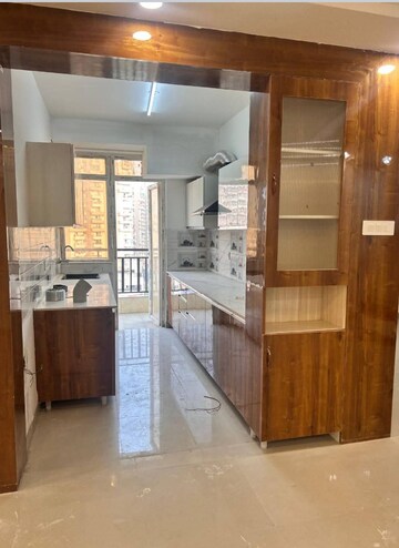 Kitchen in 3 BHK Apartment at Aims Golf Green, Tech Zone 4 Greater Noida – for Rent