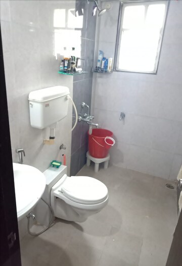 Bathroom in 3 BHK Apartment at Rutuparna Apartments, Baner – for Rent