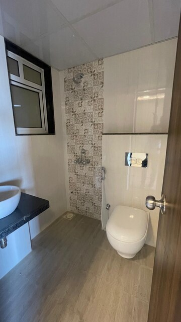 Bathroom in 1 BHK Apartment at JP North Alexa, Mira Road – for Rent