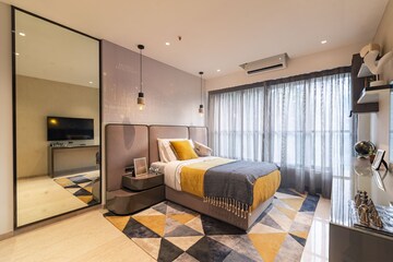 Bedroom in 3 BHK Apartment at Kalpataru Magnus, Bandra East – for Sale