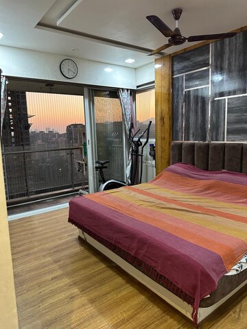 Bedroom in 4 BHK Apartment at Courtyard by Narang Realty and The Wadhwa Group, Pokhran Road No 2 – for Rent