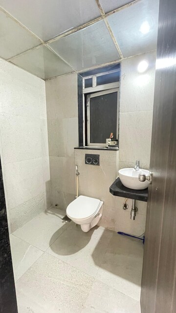 Bathroom in 1 BHK Apartment at JP North Celeste, Mira Road – for Rent