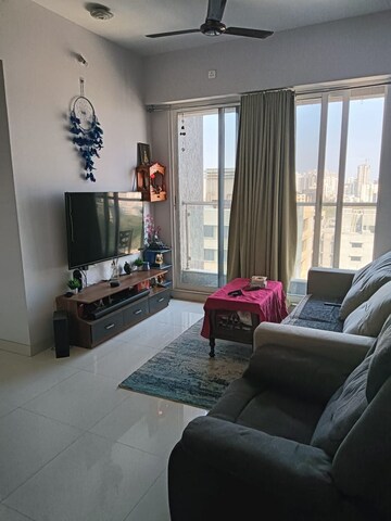 Living Room in 1 BHK Apartment at Ashar Edge, Pokhran Road No 2 – for Sale