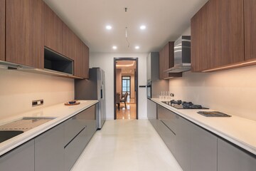 Kitchen in 4 BHK Apartment at Kalpataru Magnus, Bandra East – for Sale