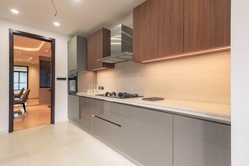Kitchen in 4 BHK Apartment at Kalpataru Magnus, Bandra East – for Sale