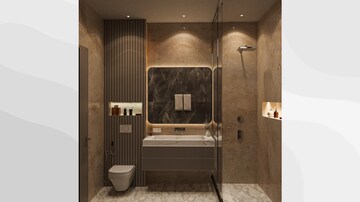 Bathroom in 4 BHK Builder Floor at BPTP Park Central, Sector 85 – for Sale