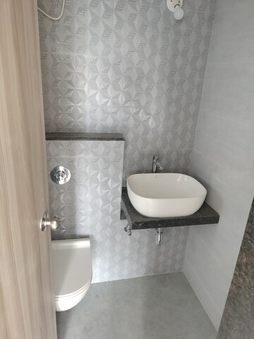 Bathroom in 2 BHK Apartment at Runwal Eirene, Balkum Pada – for Rent