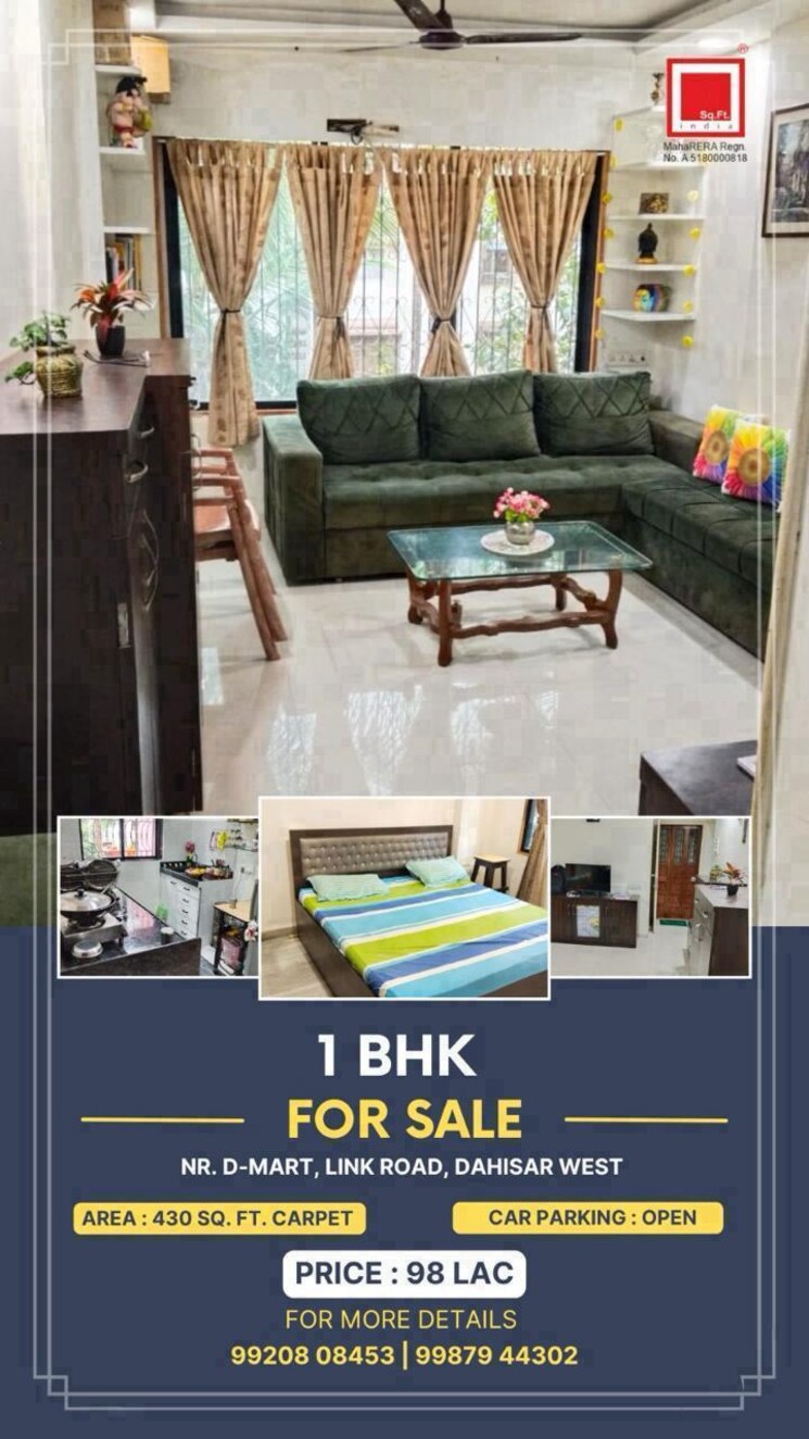 Master Bedroom, joana-park 1 Bedroom 550 Sq.Ft. Apartment In Dahisar West Mumbai 8084765