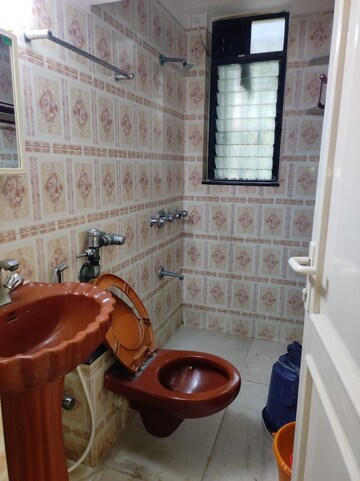 Bathroom in 2 BHK Apartment at Dheeraj Solitaire, Malad West – for Rent