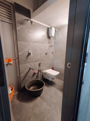 Bathroom in 2 BHK Apartment at Nicon Infinity, Vasai East – for Sale