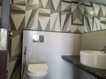 Bathroom in 1 BHK Apartment at Lodha Casa Viva, Majiwada – for Rent