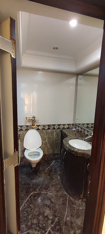 Bathroom in 3 BHK Apartment at Hiranandani Gardens Eldora, Powai – for Rent