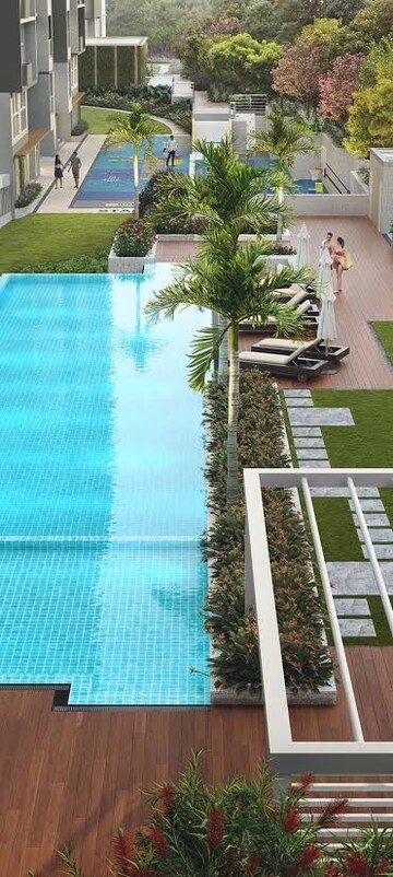 Swimming Pool in 3 BHK Apartment at Godrej Urban Park, Chandivali – for Rent