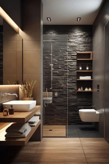 Bathroom in 3 BHK Apartment at Sector 8, Dwarka – for Sale