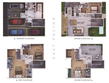 Floor Plan in 4 BHK Villa at Sattva Springs, Badamanavarthekaval – for Sale