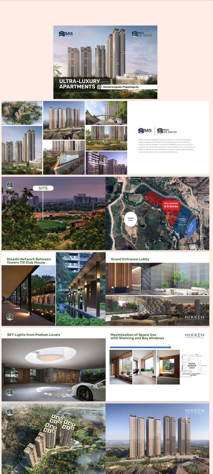 Exterior View, srias-iwa 4 Bedroom 3620 Sq.Ft. Apartment In Nanakramguda Hyderabad 8085883