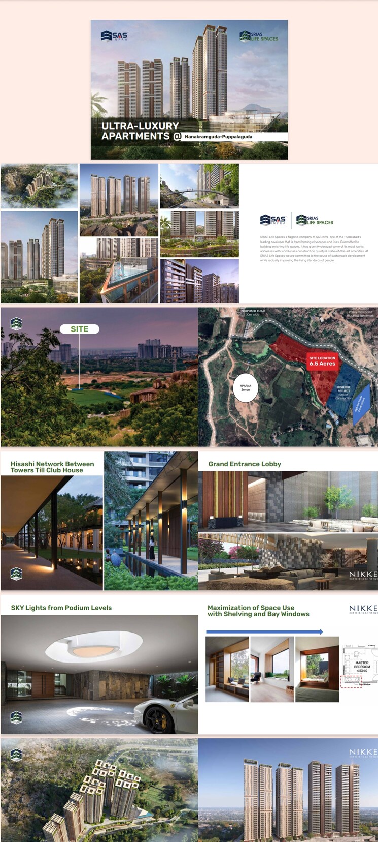 Exterior View, srias-iwa 4 Bedroom 4710 Sq.Ft. Apartment In Nanakramguda Hyderabad 8085919