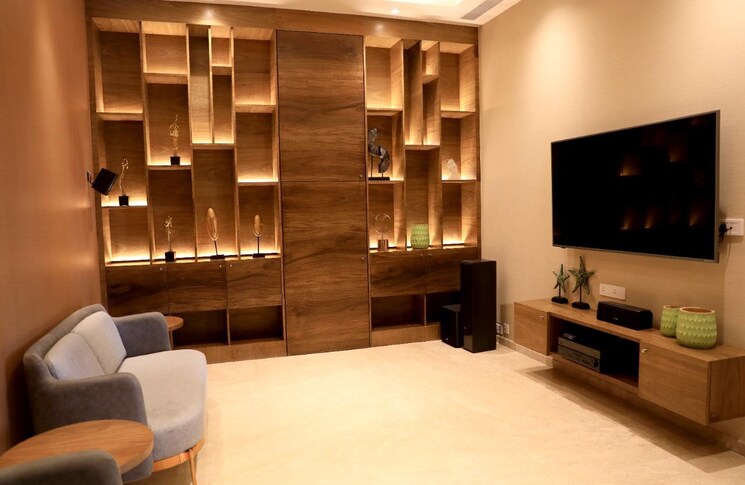 Living Room, sheth-auris-serenity-tower-1 3.5 Bedroom 1700 Sq.Ft. Apartment In Malad West Mumbai 8085997