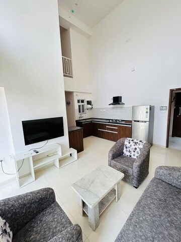 Living Room in 2 BHK Apartment at Gera World of Joy, Kharadi – for Rent