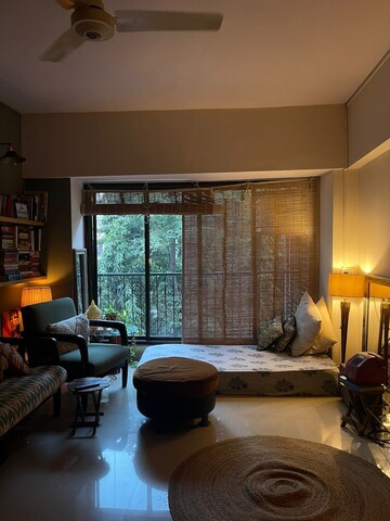Living Room in 1 BHK Apartment at Andheri West – for Rent