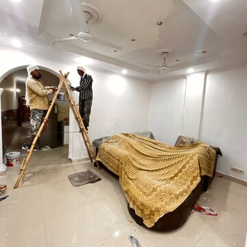 Living Room in 2.5 BHK Builder Floor at Malviya Nagar – for Rent