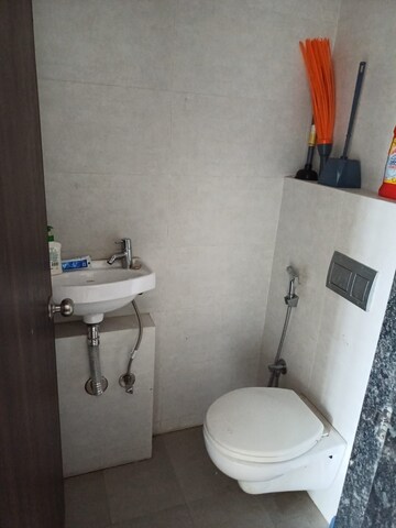 Bathroom in 1 BHK Apartment at Raunak Delight, Owale – for Rent