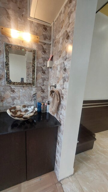 Bathroom in 2 BHK Builder Floor at Kumar Primavera, Wadgaon Sheri – for Rent