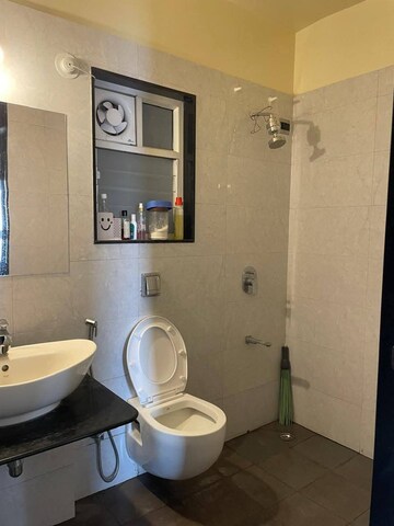 Bathroom in 1 BHK Apartment at Panchshil Eon Free Zone, Kharadi – for Rent