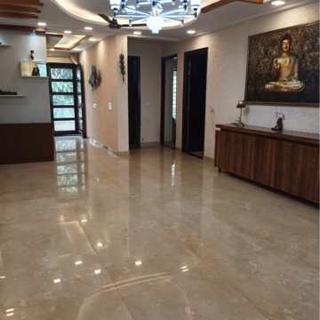 Living Room in 4 BHK Builder Floor at Parklands, Sector 85 – for Sale