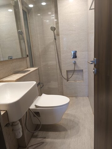 Bathroom in 1 BHK Apartment at Hiranandani Gardens, Powai – for Rent