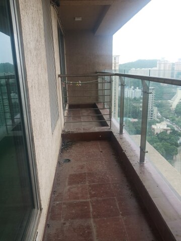 Balcony in 4 BHK Apartment at Rajesh Raj Grandeur, Powai – for Rent