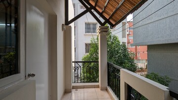 Balcony in 3 BHK Apartment at Vaswani Golf Vista Tulip, Domlur – for Rent