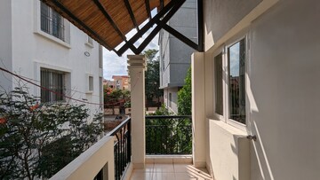 Balcony in 3 BHK Apartment at Vaswani Golf Vista Tulip, Domlur – for Rent