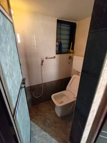 Bathroom in 1 BHK Apartment at Saurabh Crystal Pallazo, Nalasopara West – for Rent
