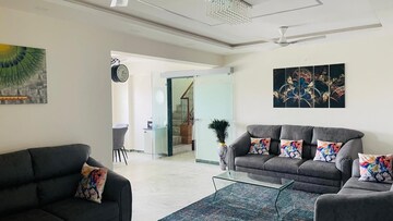 Living Room in 4 BHK Penthouse at Bodakdev – for Rent