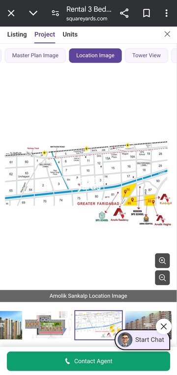 Master Plan in 3 BHK Apartment at Amolik Sankalp, Sector 85 – for Rent