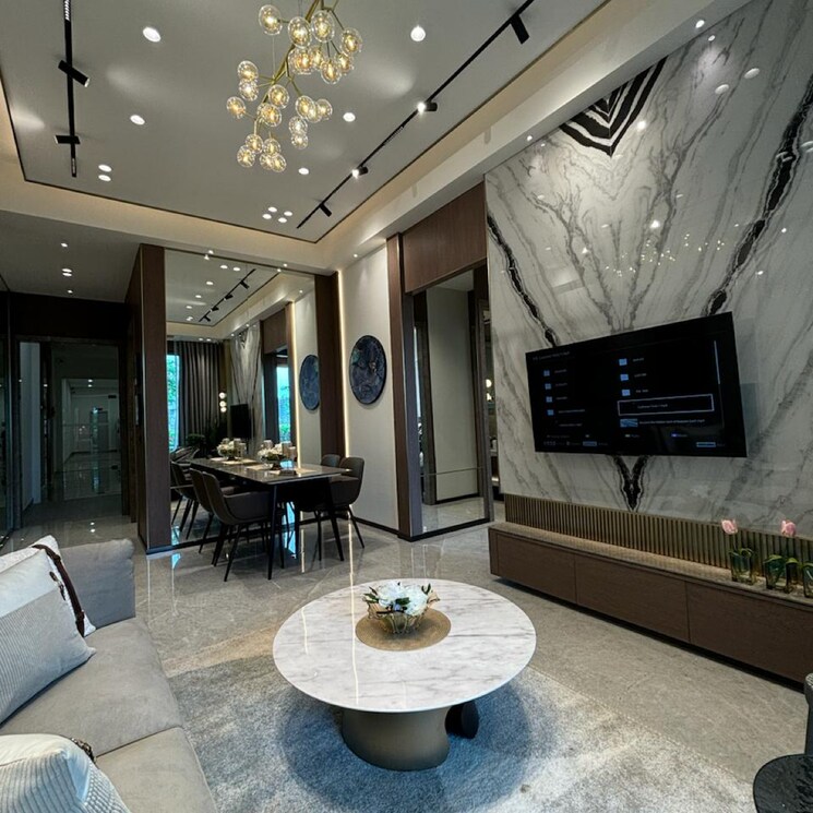 Living Room, ruparel-stardom 2 Bedroom 737 Sq.Ft. Apartment In Evershine Nagar Mumbai 8091493