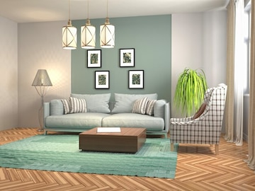 Living Room in 3 BHK Apartment at Aristo Aatman, Gota – for Rent