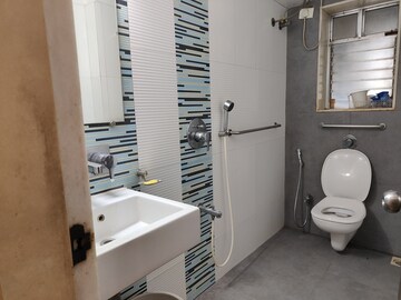 Bathroom in 2.5 BHK Apartment at Gundecha Symphony, Andheri West – for Rent