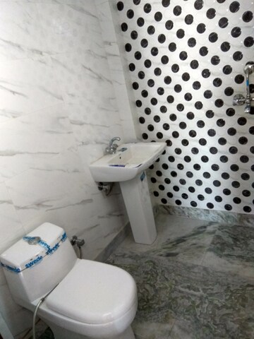 Bathroom in 3 BHK Builder Floor at Green Homes, Niti Khand – for Rent