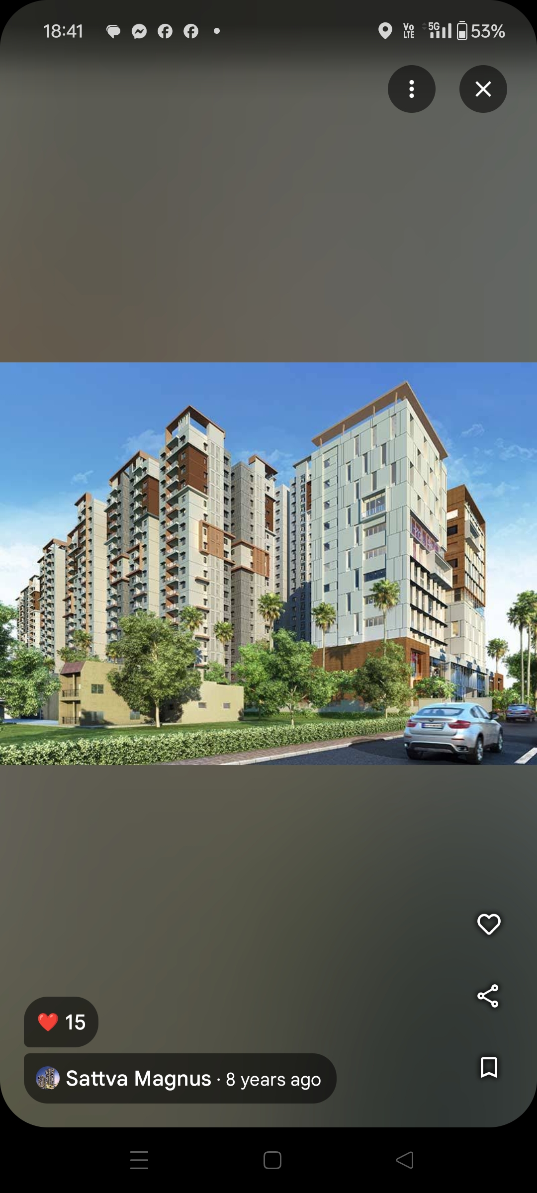 3 BHK + Pooja Room Apartment For Sale in Salarpuria Sattva Magnus