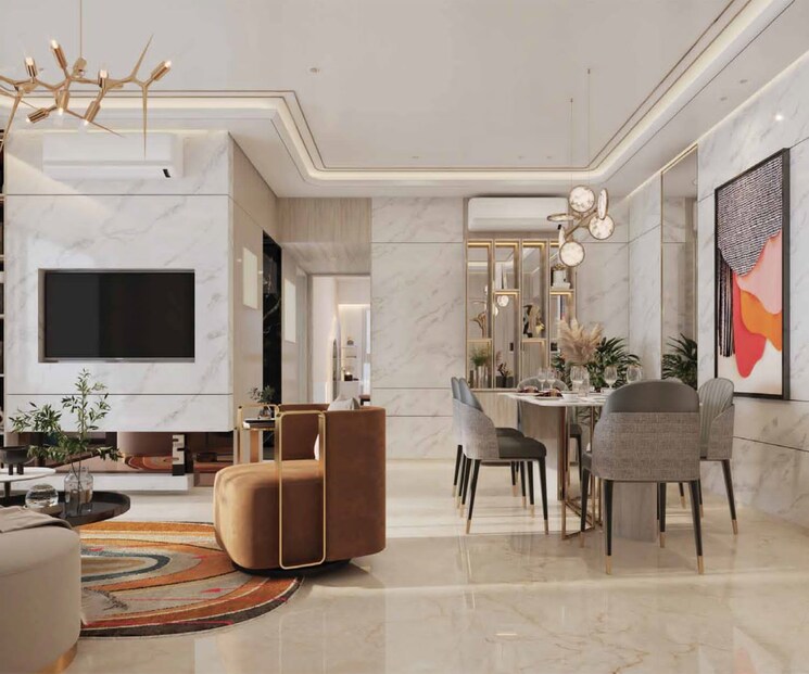 Living Room, lodha-mahalaxmi-bellevue 3 Bedroom 1162 Sq.Ft. Apartment In Mahalaxmi Mumbai 8092052