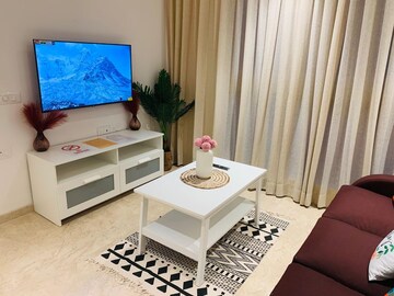 Living Room in 2 BHK Apartment at Castle Rock, Powai – for Rent