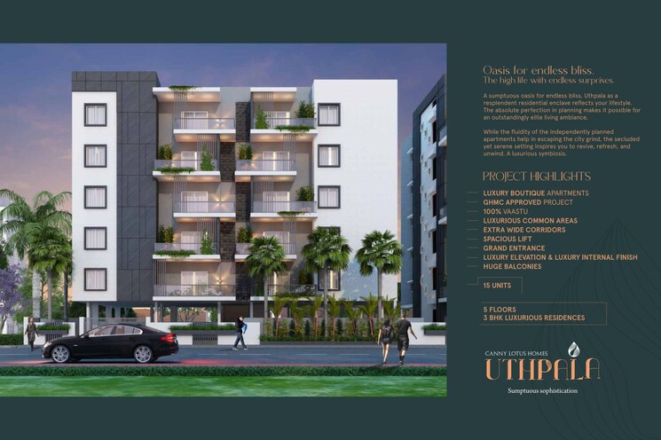 Exterior View, kondapur 3 Bedroom 1945 Sq.Ft. Apartment In Kondapur Hyderabad 8092149