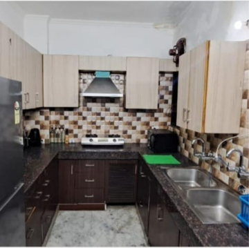 Kitchen in 3 BHK Builder Floor at Kalkaji – for Rent
