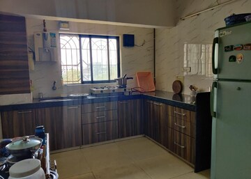 Kitchen in 2 BHK Apartment at Sea Breeze Tower, Nerul – for Rent